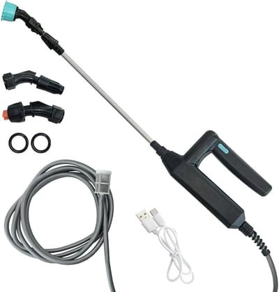 Elektrische Plantensproeier - 7.4 V - Elektrische Plantensproeier met 5 M Slang en 3 Sproeiers - Elektrische Druksproeier - USB-C Aanval - Tuinspuit, Drukspuit voor Tuin, Erf, Gazon, Onkruid