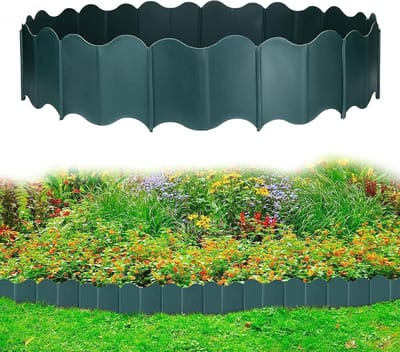 Tuinlandschap randranden - 20 stuks - Kunststof - Flexibele gazonranden - Bloembedrand - Groen