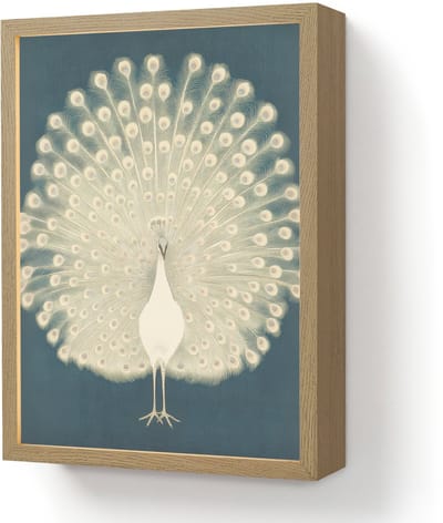 Wandlamp 30x40 cm - Oplaadbaar - Vogel - Blauw - Vintage - Wandlampen binnen woonkamer - Slaapkamer lamp - Decoratieve nachtlamp - Vloerlamp draadloos