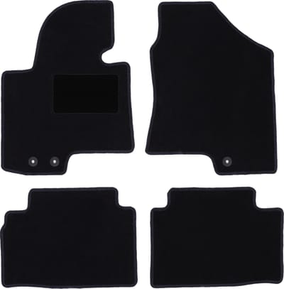Zwarte veloursmatten voor: Kia Sportage III SUV (2010-2015)