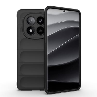 MobyDefend Hoesje - Geschikt voor Xiaomi Redmi Note 14 Pro Plus - TPU Gripcase - Zwart