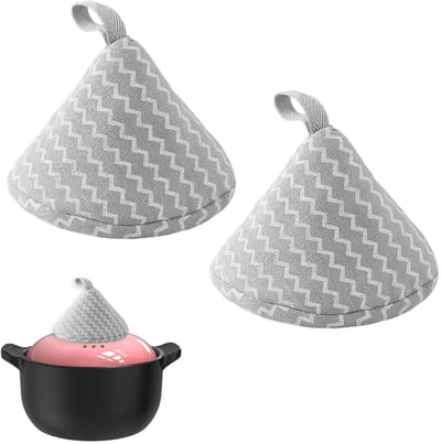 Ovenhandschoenen, ovenhandschoenen, anti-hitte, keukenhandschoenen, van katoen, extra lang, antislip, geschikt voor keuken, koken en bakken