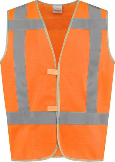 EM Traffic veiligheidsvest High Visibility RWS - Fluor oranje - maat S/M