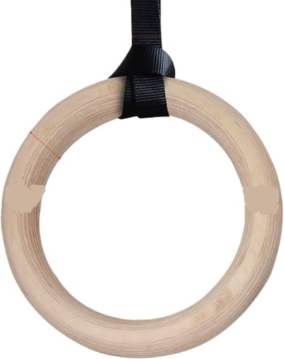 Gymnastiek Ringen - Fitness Hout - Indoor Sport - Vochtafvoerend Gestructureerd - 28mm
