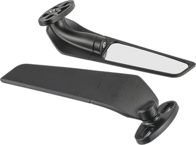 Set van 2 Rotatable Handvat Eindspiegels voor Motoren, Brommers en Scooters - 360° Verstelbare Zijkanten Spiegels, Geschikt voor de Meeste Motorfietsen