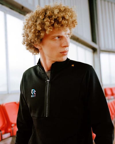 Robey Off Pitch Scuba Ziptop Kinderen - Zwart | Maat: 140