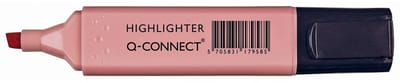 Q-CONNECT markeerstift pastel, roze 10 stuks
