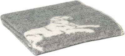 WOOOL Wollen Babydeken - DOG (Grijs) - 65x90cm - Ledikant