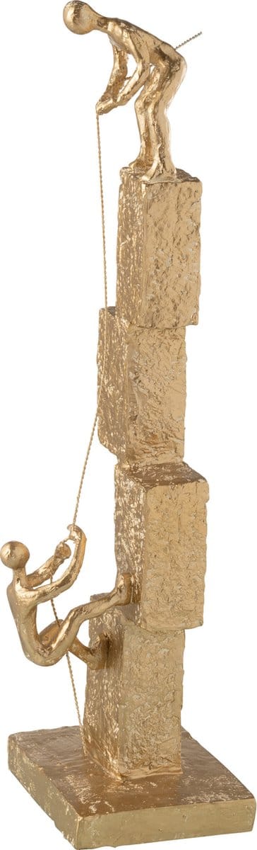 J-Line decoratie Klimmen Modern - polyresin - goud