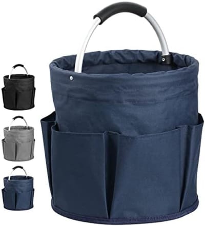 PromoHome 17 Liter Opvouwbare Picknickmand met 6 Vakken en Comfortabel Handvat - Waterdichte Draagbare Strandtas voor Camping, Boodschappen en Outdoor Activiteiten "Blauw"