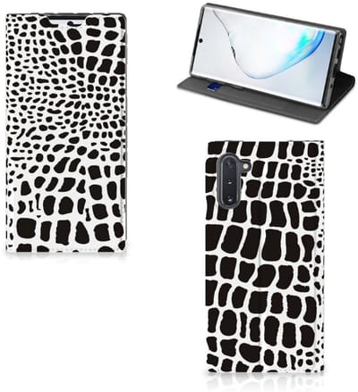 Book Case voor Samsung Galaxy Note 10 Hoesje maken Slangenprint