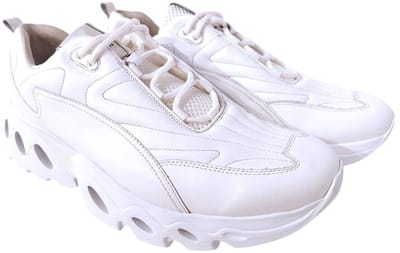 durea - 6311 H - Lage sneakersDames sneakers - Kleur: Wit/beige - Maat: 41
