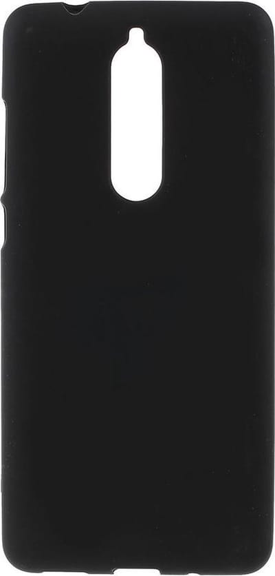 Shop4 - Geschikt voor Nokia 5.1 (2018) Hoesje - Zachte Back Case Mat Zwart