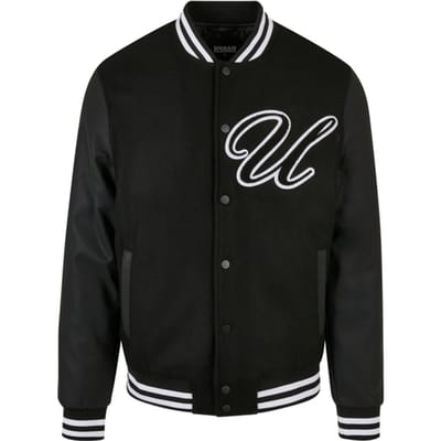 Urban Classic Big U College Jas Zwart