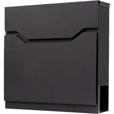 Brasq Brievenbus - Premium PB300 - Gegalvaniseerd Staal - Zwart