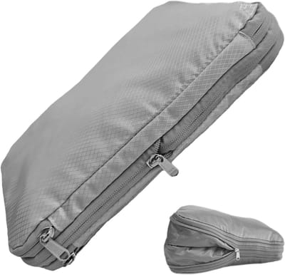 Compressiezakken Reizen - Kleding Organizer - Bagage Opslag - Dubbelzijdig Ontwerp - 37x27cm - Lichtgrijs