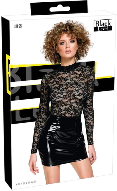 Vinyl Jurk Lace M
