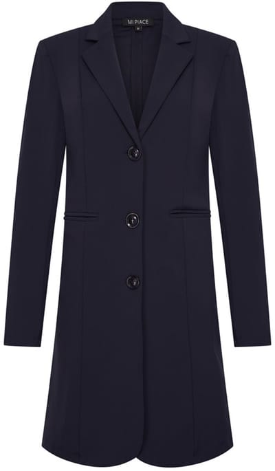 MI PIACE - Travel Lange Blazer Uni 2132 Dark Blue - Maat : XXL