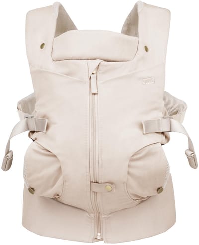 Voksi Draagzak Huddle - Draagzak - Babydrager - Draagzak Baby - Buikdrager - Newborn draagzak - Draagzak pasgeborenen -Cream
