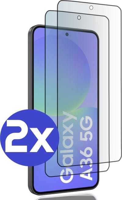 ArmorDrop Full Guard Screenprotector Geschikt Voor Samsung A36 - Gehard Glas - 2 Stuks