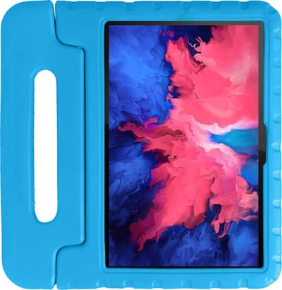 Hoes - Geschikt voor Lenovo Tab P11 - Kinderhoes Shockproof Bumper - Kidsproof Case - Tablet Hoesje - Kinder Hoesje Cover - Blauw