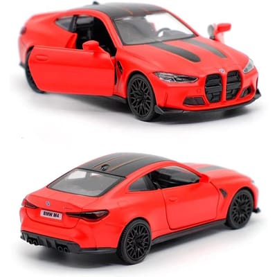 5 Inch Metalen Auto Simulatie Exquise Diecast & Speelgoedvoertuig BMW M4 CSL Coupé RMZ city 1:36 legeringsmodellen cadeaus voor kinderen