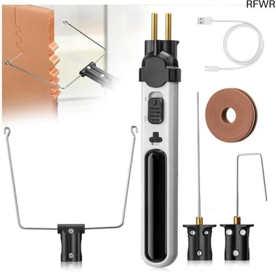 RFWR® Elektrische piepschuimsnijder met LED-lampje - Draadloos en snel verwarmd tot 550°C voor DIY-projecten