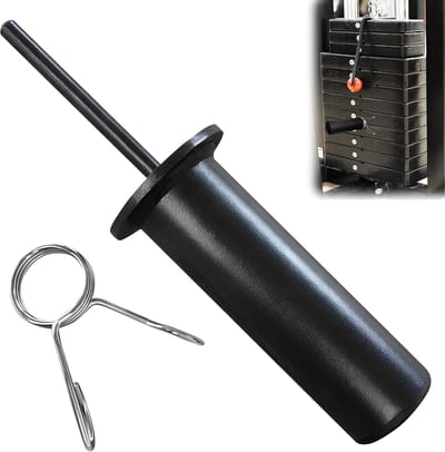 Gym Pin - Gewicht Pen - Extra Gewicht - Corrosiebestendig Staal - 110x10mm - Zwart