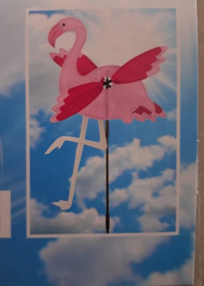 Melinera Flamingo windspinner - windspeeltje - 132 cm hoogte