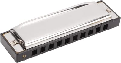 G-toets Harmonica - Mondorgel - Muziek Maken - 10 Gaten 20 Tonen - 11 x 4 x 3 cm - Zilver