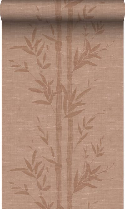 Origin Wallcoverings behang bamboe terracotta roze - 50 x 900 cm - 347927