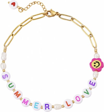 Enkelbandje - Summer love - Goudkleurig