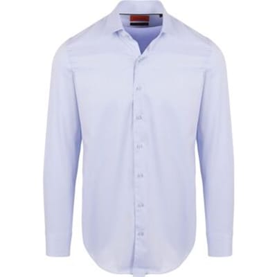 Suitable Twill Overhemd Lichtblauw - Maat 38 - Heren - Overhemden Formeel