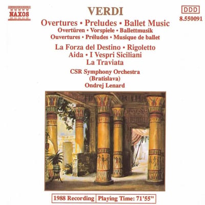 Czecho-Slovak Radio Symphony Orchestra - Verdi: Overtures | Preludes | Ballet Music (CD)