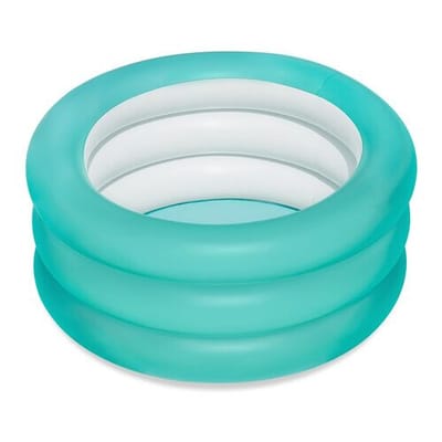 Bestway 51033-03 - Kinderzwembad - Ø 70 x 30 cm - Opblaasbaar Babyzwembad - 3 Ringen - Blauw