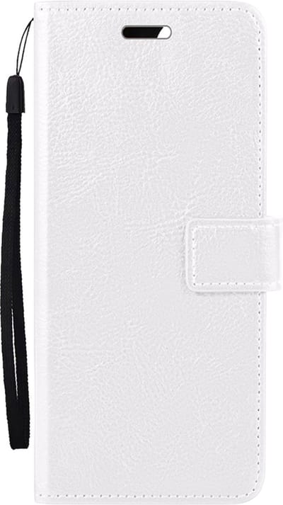 Hoesje Met Pasjeshouder - Geschikt voor Samsung Galaxy A55 - Luxe Bookcase Portemonee - Flip Case - Kunstleer Book Case - Flipcase - Book Cover - Walletcase - Portemonneehoes - Wit