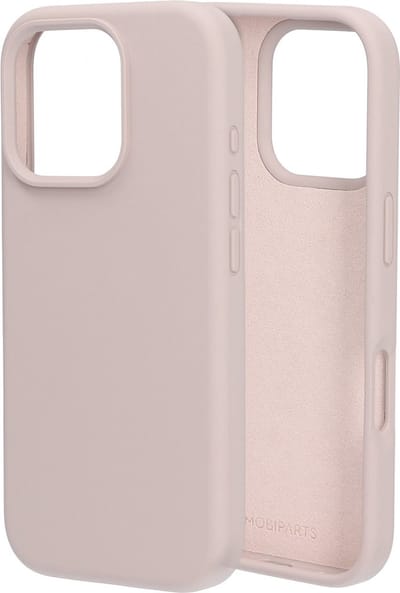 Mobiparts hoesje geschikt voor de Apple iPhone 16 Pro - Siliconen - Beige Roze