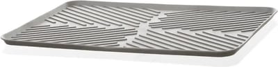 5Five Afwas afdruipmat/droogmat keuken - anti-slip- rubber - grijs - 30 x 40 cm - opvouwbaar