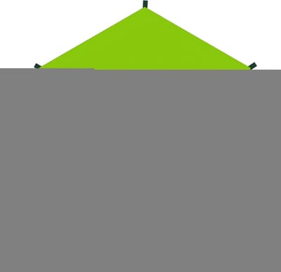 Trampoline Bovenafdekking - Trampoline Zonwering Overkapping - Bescherming Buiten - UV-werend Hittebestendig - 15 voet - Groen