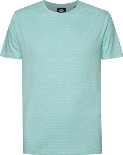 Petrol Industries - Heren Gestreept T-shirt Beachside - Blauw - Maat M