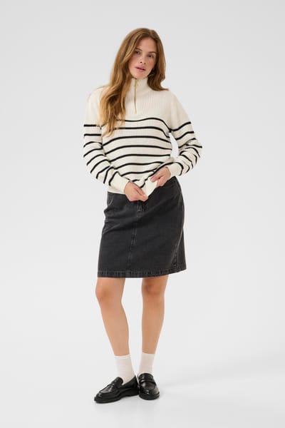 Pullover KAlioa Loose fit black offwhite