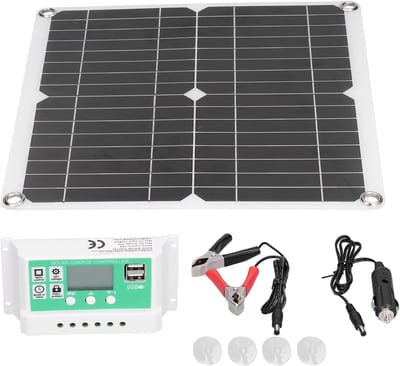 Flexibel Zonnepaneel - Draagbare Energie - Energie Opwekken - Met USB Oplader - 40W 30x30cm - Zwart