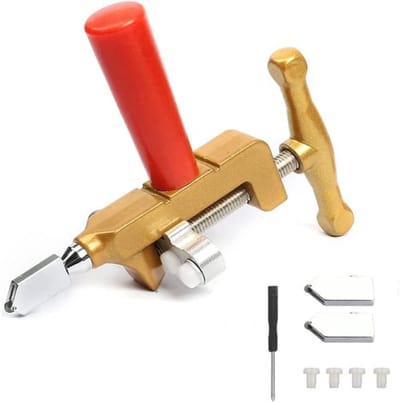 2-in-1 Glass Cutter - Handmatige Tegelsnijder - Keramische Glas Snijgereedschap voor het Snijden van Dikke Glazen Mozaïek en Tegels