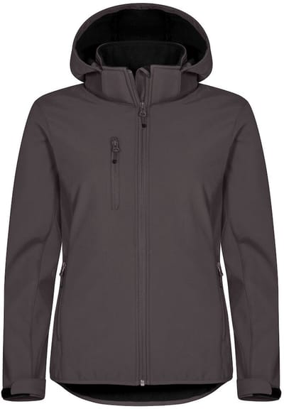Clique Classic Softshell Hoody Women 0200917 - Donkergrijs - 42/XL