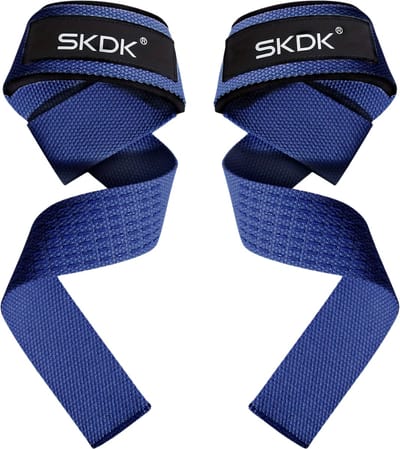 Bovista Wrist Wraps - Lifting Straps - Crossfit Grips - Polsband - Krachttraining - Fitness - Deadlift - Sport - Blauw