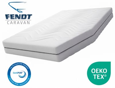 EasyBedden® Fransbed Matras Fendt Caravan Hybride koudschuim HR45 circa 14 cm