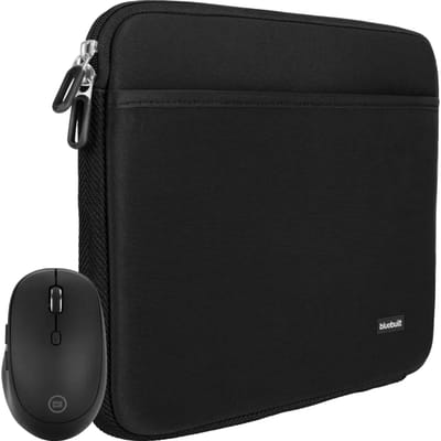 BlueBuilt Laptophoes 37 cm 15-16 inch M Zwart + Tradendum Muis