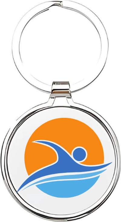 Akyol - zwemmen Sleutelhanger - Zwemmen - zwemmers - cadeau - sport sleutelhanger - sport - zwembad - sleutelhanger voor zwemmers - open water zwemmer - duiken - vlinderslag - borstkrol - sleutelhanger voor jongens - 4 x 7,5 CM