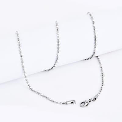 ABkettinkjes - Ketting - Bal - Balletjesketting - 3mm - Staal - RVS - 42cm