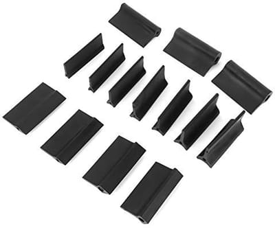 Dailygoods- Schuurblok Set 14 Stuks - Flexibele Contour/Hoek Schuurgrepen - Rubber - Dubbelzijdig - Voor Hout/Metaal - Verbeterde Efficiëntie - Schuurgereedschap